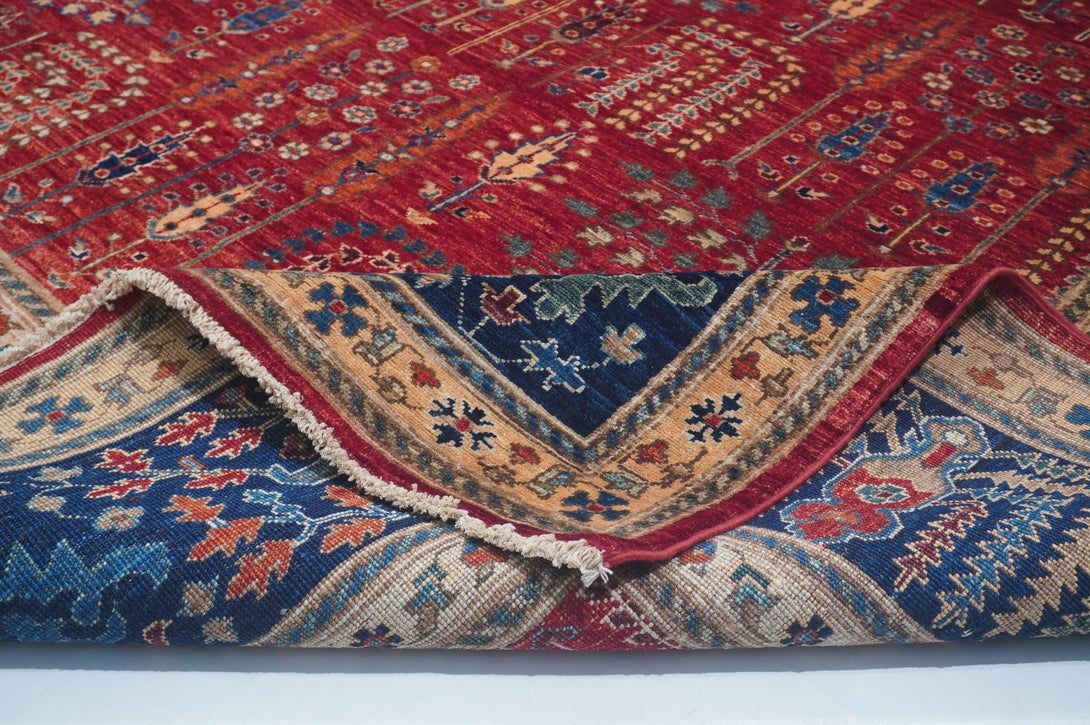 Hand Knotted Afghani Fine Aryana Area Rug > Design# CCATR114858 > Size: 9'-9" x 13'-3"