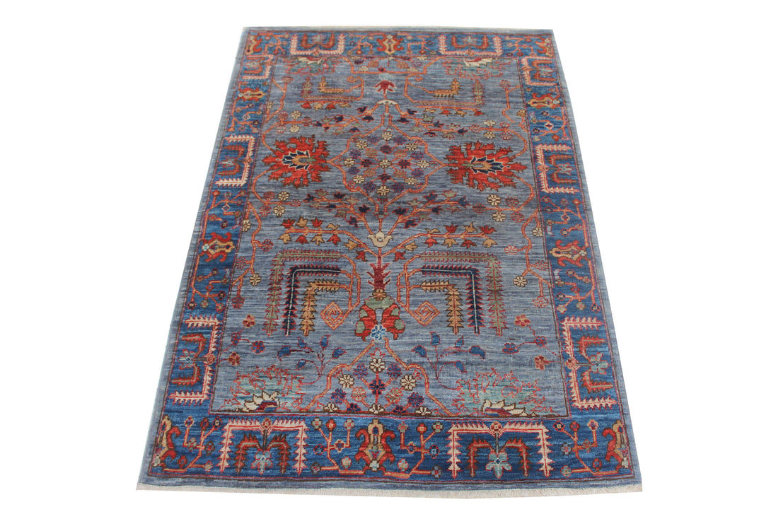 Hand Knotted Afghani Aryana Area Rug > Design# CCFOR231108 > Size: 3'-5" x 4'-11"