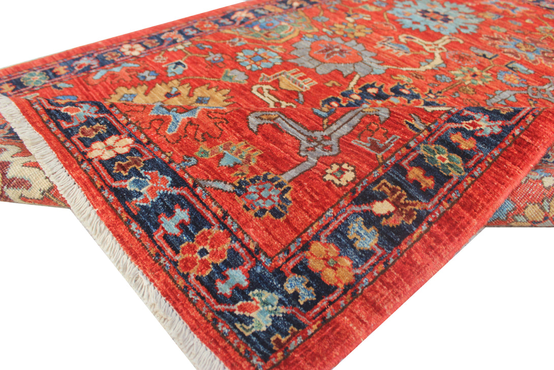 Hand Knotted Afghani Aryana Area Rug > Design# CCFOR231110 > Size: 3'-3" x 4'-9"