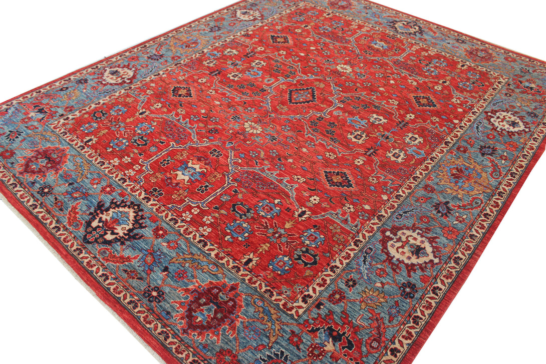 Hand Knotted Afghani Aryana Area Rug > Design# CCFOR231124 > Size: 8'-1" x 9'-11"