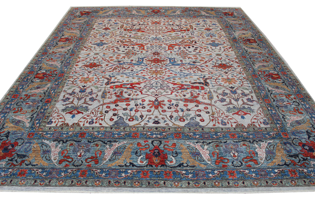 Hand Knotted Afghani Aryana Area Rug > Design# CCFOR231129 > Size: 12'-4" x 15'-0"