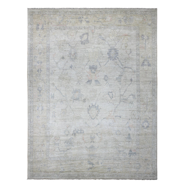 Hand Knotted Afghani Oushak Area Rug > Design# CCRAC23015 > Size: 9'-0" x 11'-9"