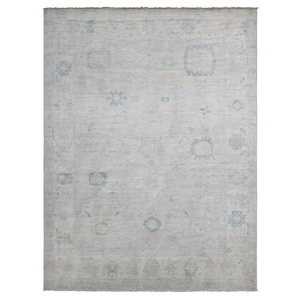 Hand Knotted Afghani Oushak Area Rug > Design# CCRAC23016 > Size: 8'-11" x 11'-11"