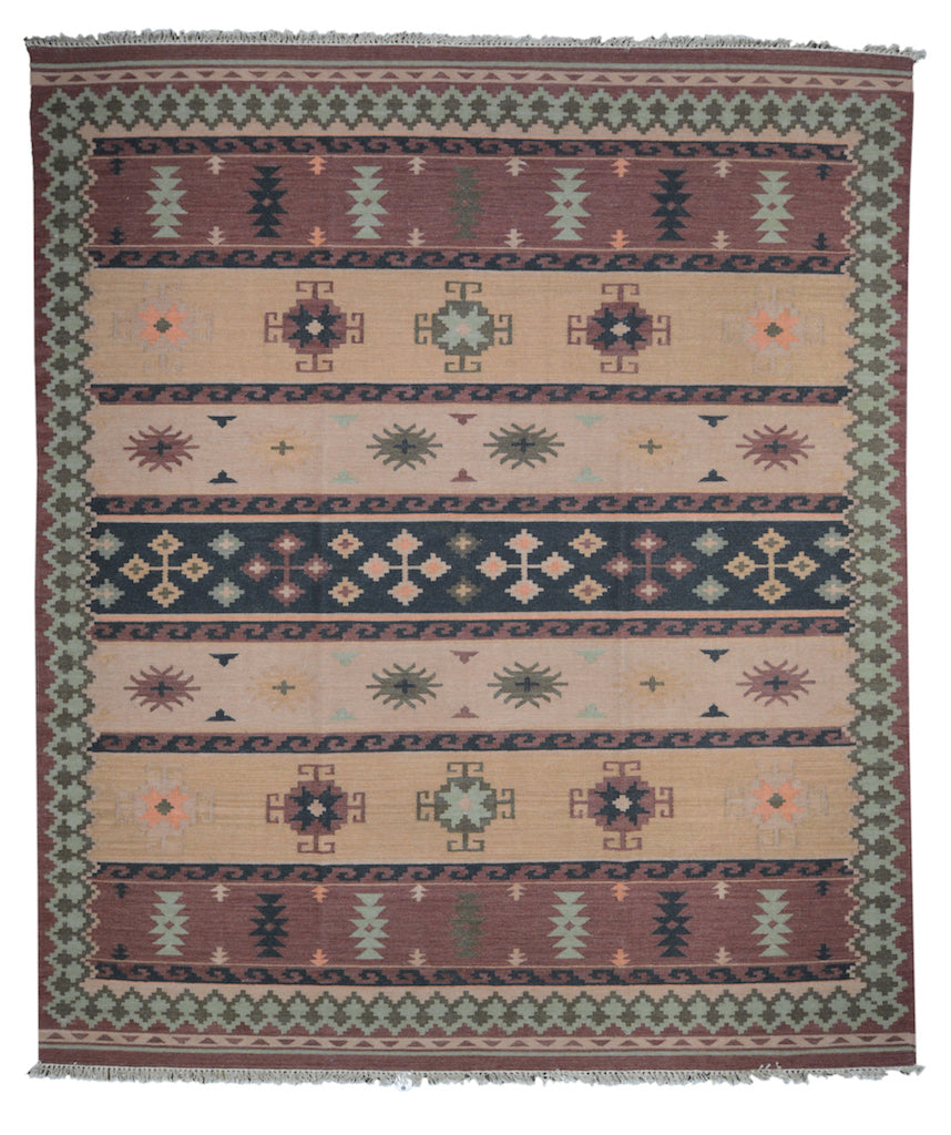 Indian Woolen Dhurrie Rug U U2641