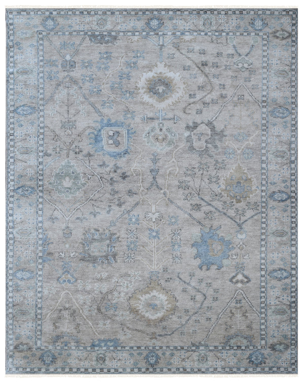 Hand Knotted Decorative Area Rug > Design# CC202303 > Size: 7'-8" x 9'-10"