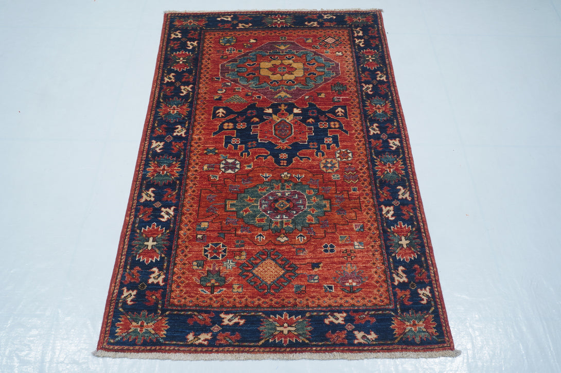 Hand Knotted Afghani Fine Aryana Area Rug > Design# CCATR108647 > Size: 3'-0" x 4'-9"