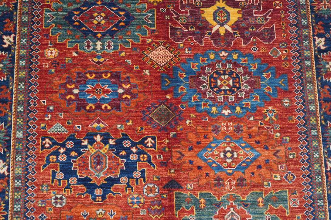 Hand Knotted Afghani Fine Aryana Area Rug > Design# CCATR111907 > Size: 4'-10" x 6'-7"