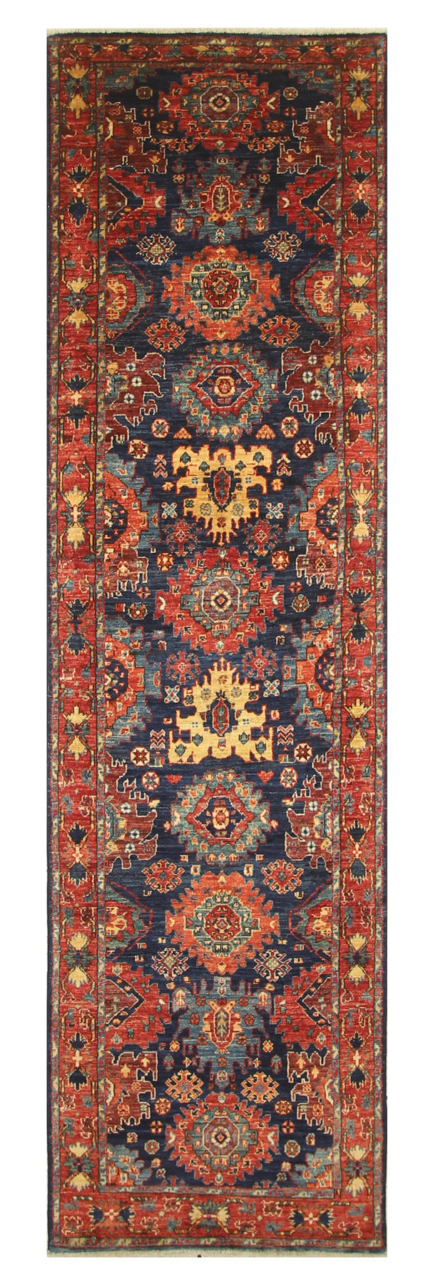Hand Knotted Afghani Fine Aryana Runner > Design# CCATR112029 > Size: 2'-9" x 10'-3"