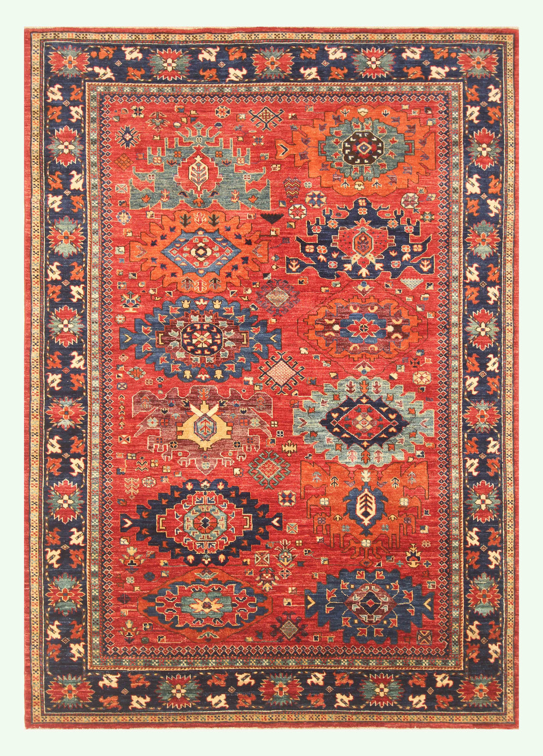 Hand Knotted Afghani Fine Aryana Area Rug > Design# CCATR112548 > Size: 5'-9" x 8'-10"