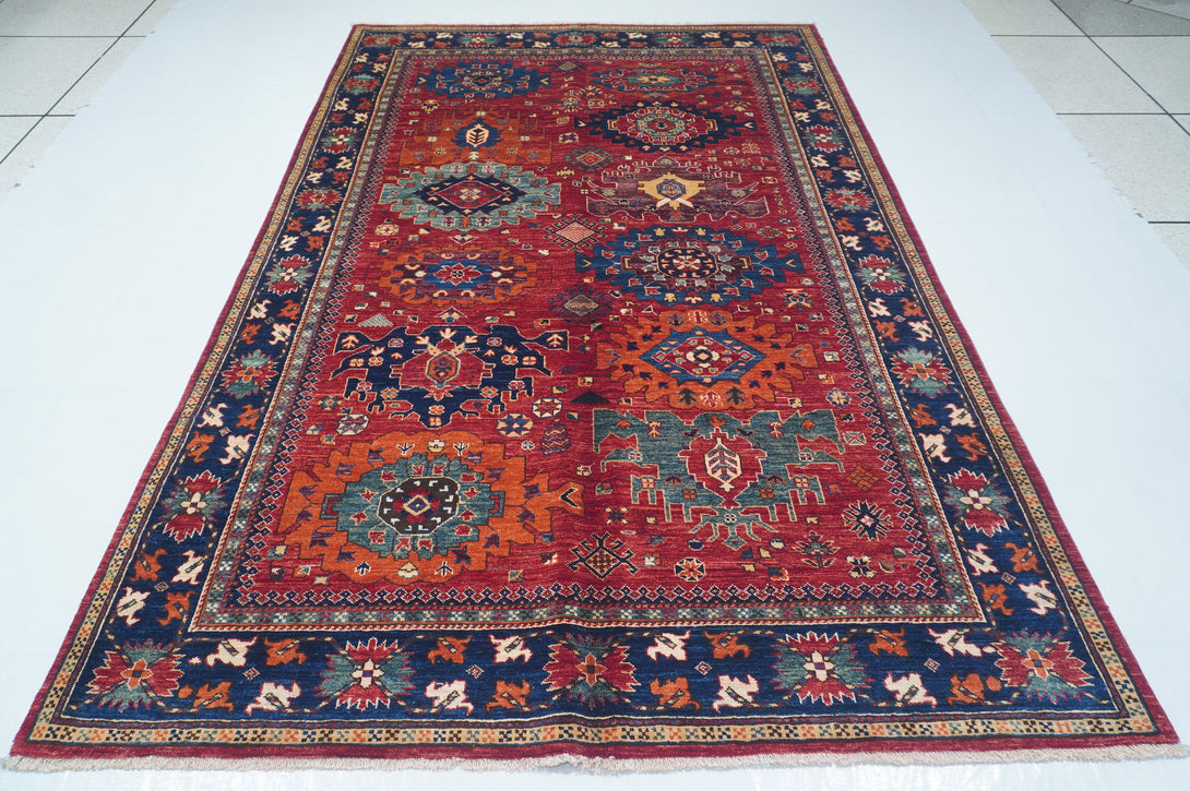 Hand Knotted Afghani Fine Aryana Area Rug > Design# CCATR112548 > Size: 5'-9" x 8'-10"
