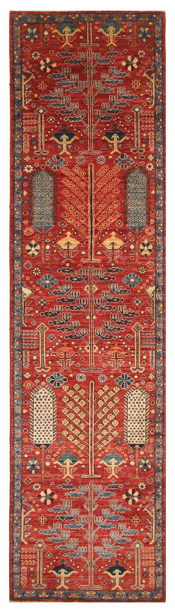 Hand Knotted Afghani Fine Aryana Runner > Design# CCATR113257 > Size: 2'-8" x 9'-8"