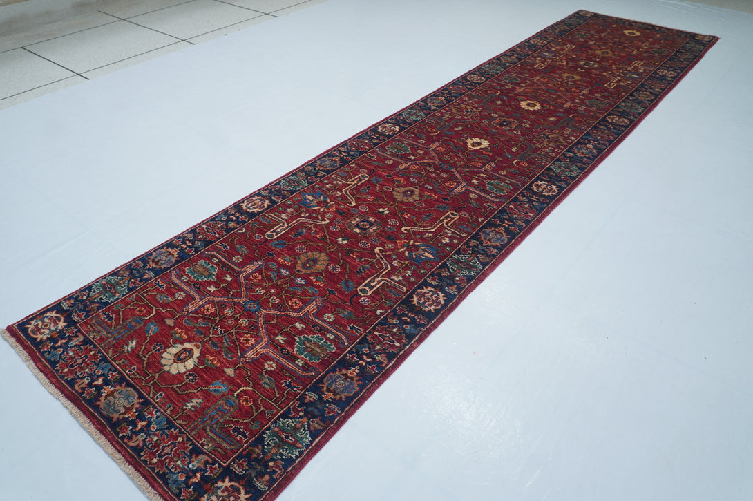 Hand Knotted Afghani Fine Aryana Runner > Design# CCATR113671 > Size: 2'-8" x 11'-5"