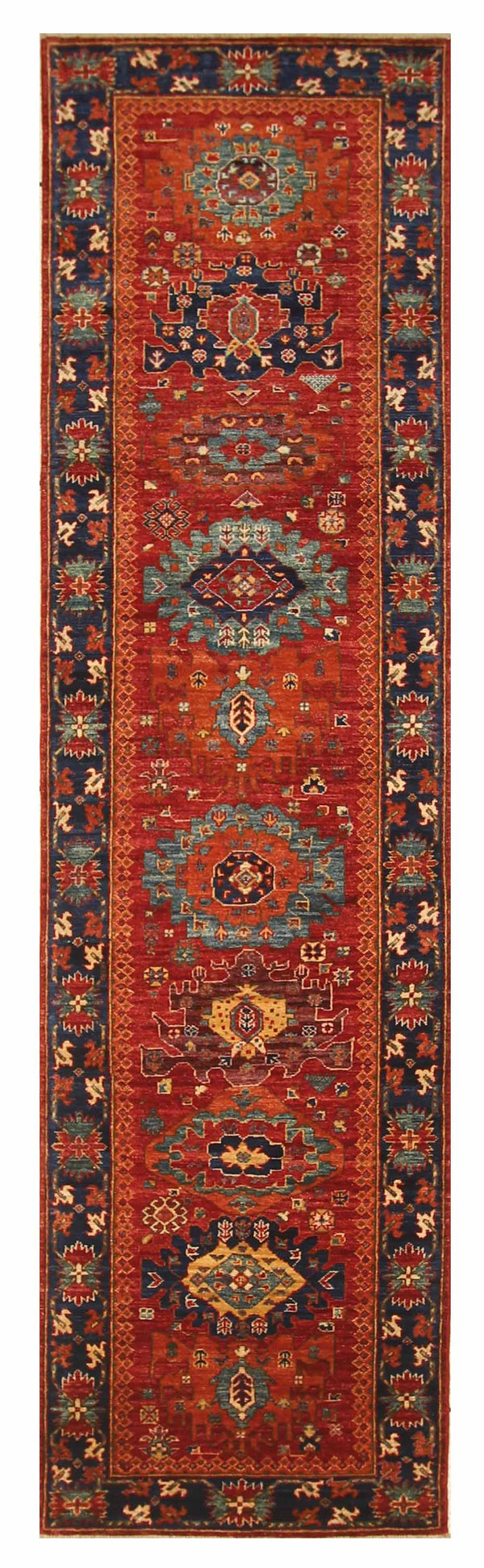 Hand Knotted Afghani Fine Aryana Runner > Design# CCATR114482 > Size: 2'-8" x 9'-11"