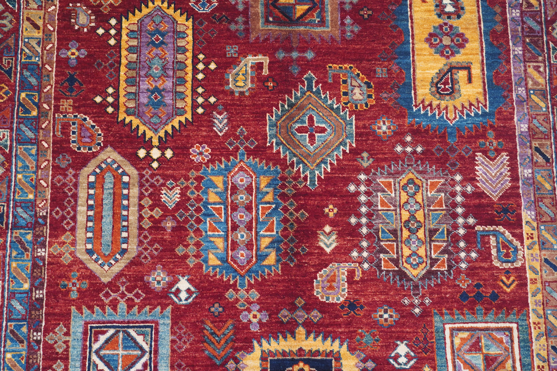 Hand Knotted Afghani Samarkand Area Rug > Design# CCATR114491 > Size: 4'-11" x 6'-6"