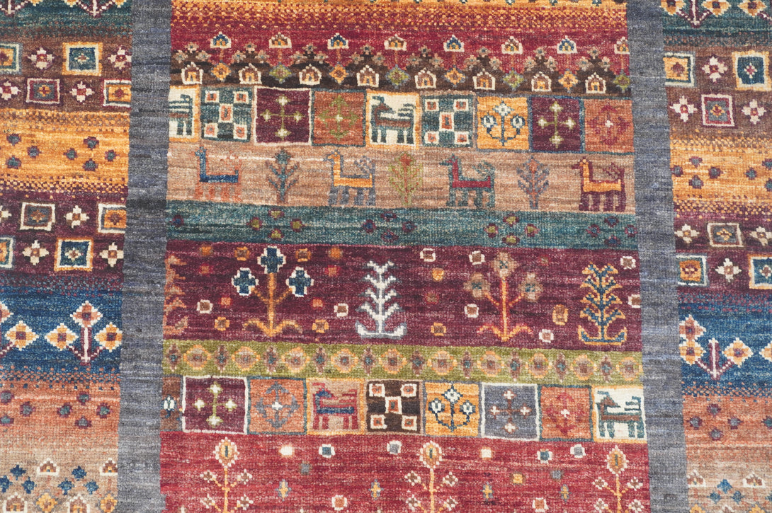 Hand Knotted Afghani Loribaft Area Rug > Design# CCATR114759 > Size: 2'-8" x 4'-5"