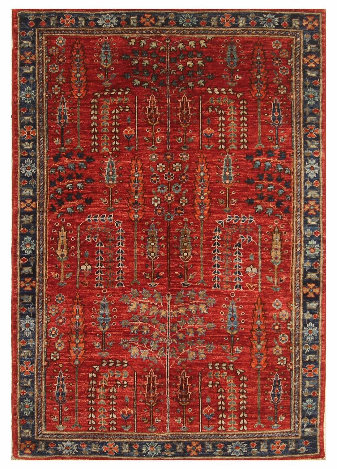 Hand Knotted Afghani Fine Aryana Area Rug > Design# CCATR115957 > Size: 3'-4" x 4'-11"