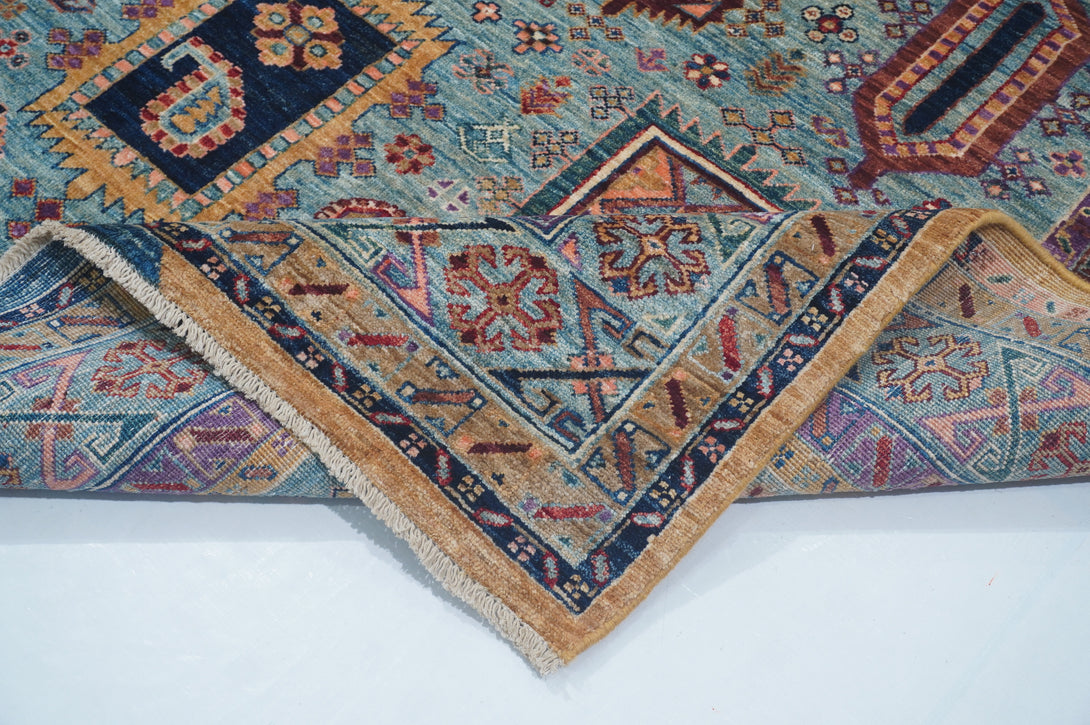 Hand Knotted Afghani Samarkand Area Rug > Design# CCATR116757 > Size: 5'-10" x 8'-8"
