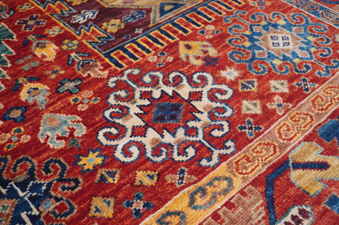 Hand Knotted Afghani Samarkand Area Rug > Design# CCATR117269 > Size: 4'-9" x 7'-1"