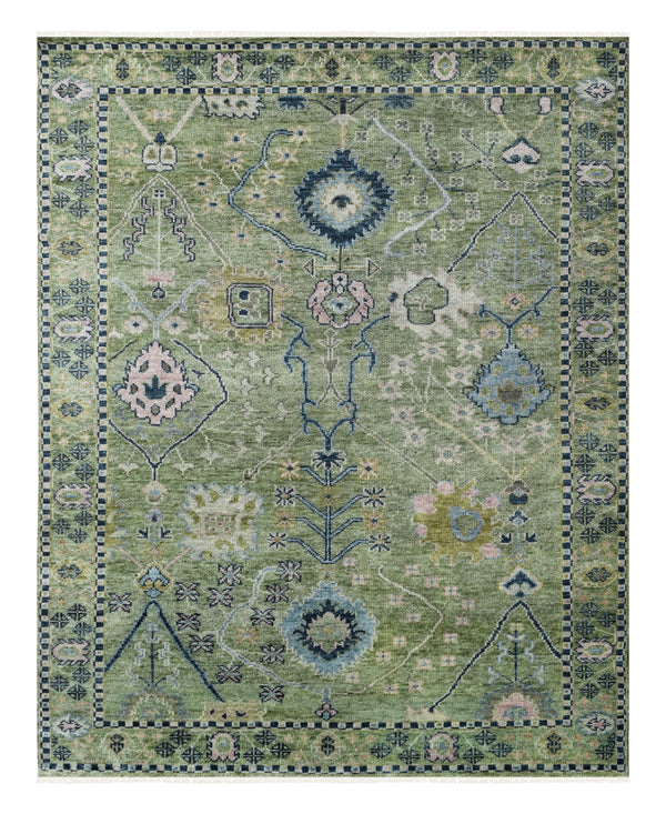 Hand Knotted Decorative Area Rug > Design# CC202302 > Size: 7'-11" x 10'-0"