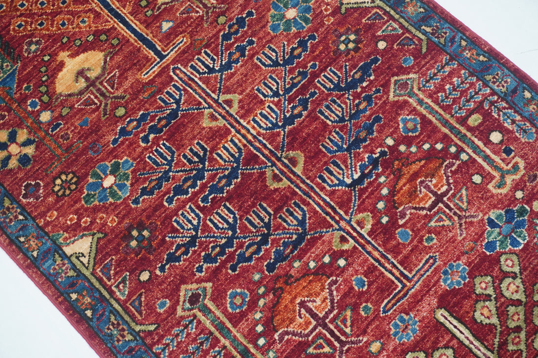 Hand Knotted Afghani Fine Aryana Runner > Design# CCATR5650 > Size: 2'-7" x 9'-9"