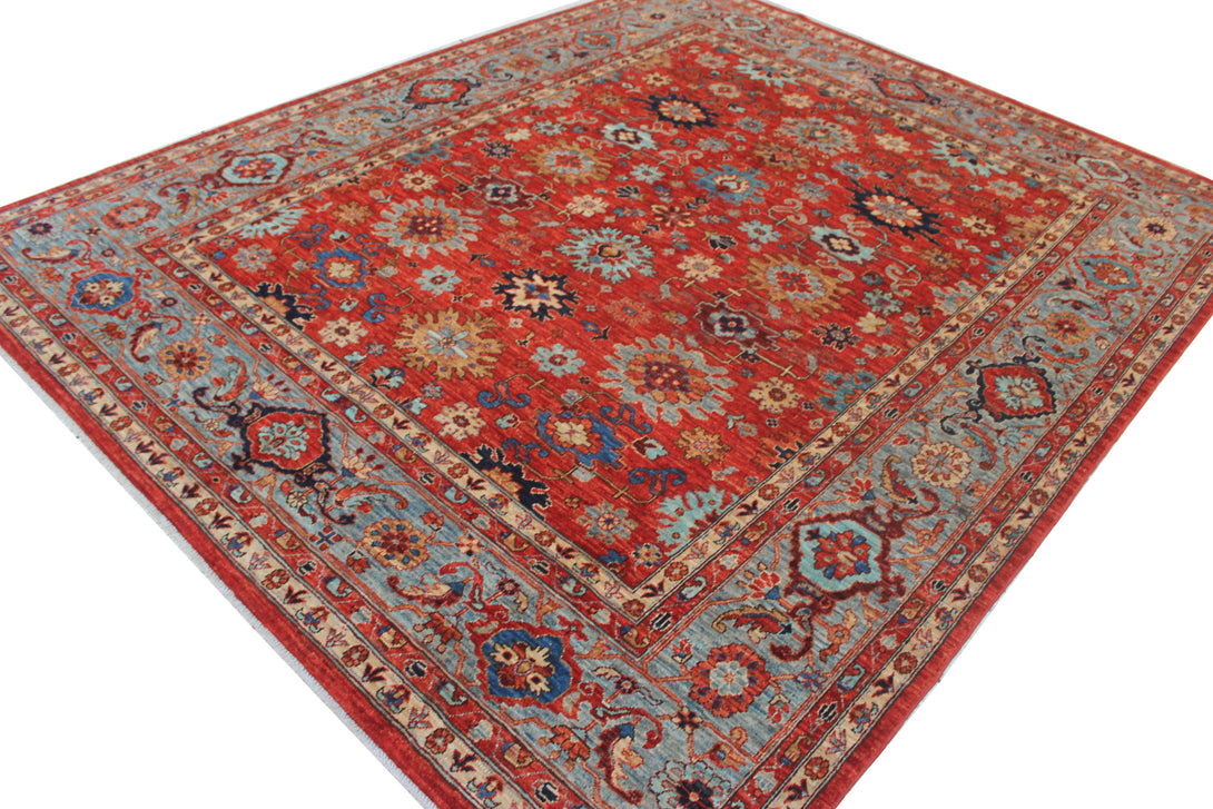 Hand Knotted Afghani Aryana Area Rug > Design# CCFOR231101 > Size: 7'-11" x 9'-8"