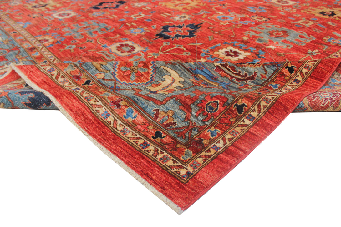 Hand Knotted Afghani Aryana Area Rug > Design# CCFOR231103 > Size: 10'-2" x 13'-9"