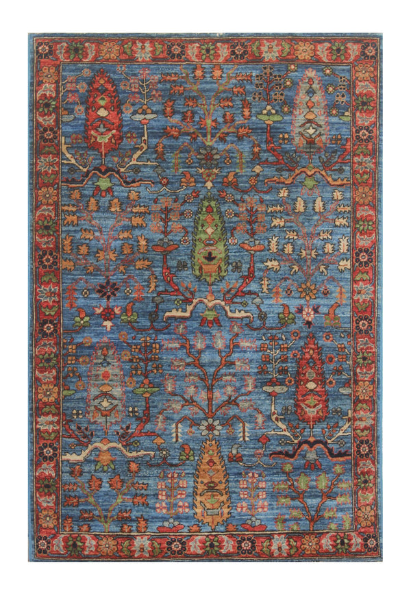 Hand Knotted Afghani Aryana Area Rug > Design# CCFOR231106 > Size: 3'-4" x 4'-11"
