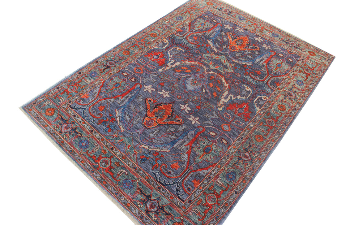 Hand Knotted Afghani Aryana Area Rug > Design# CCFOR231109 > Size: 4'-1" x 6'-0"