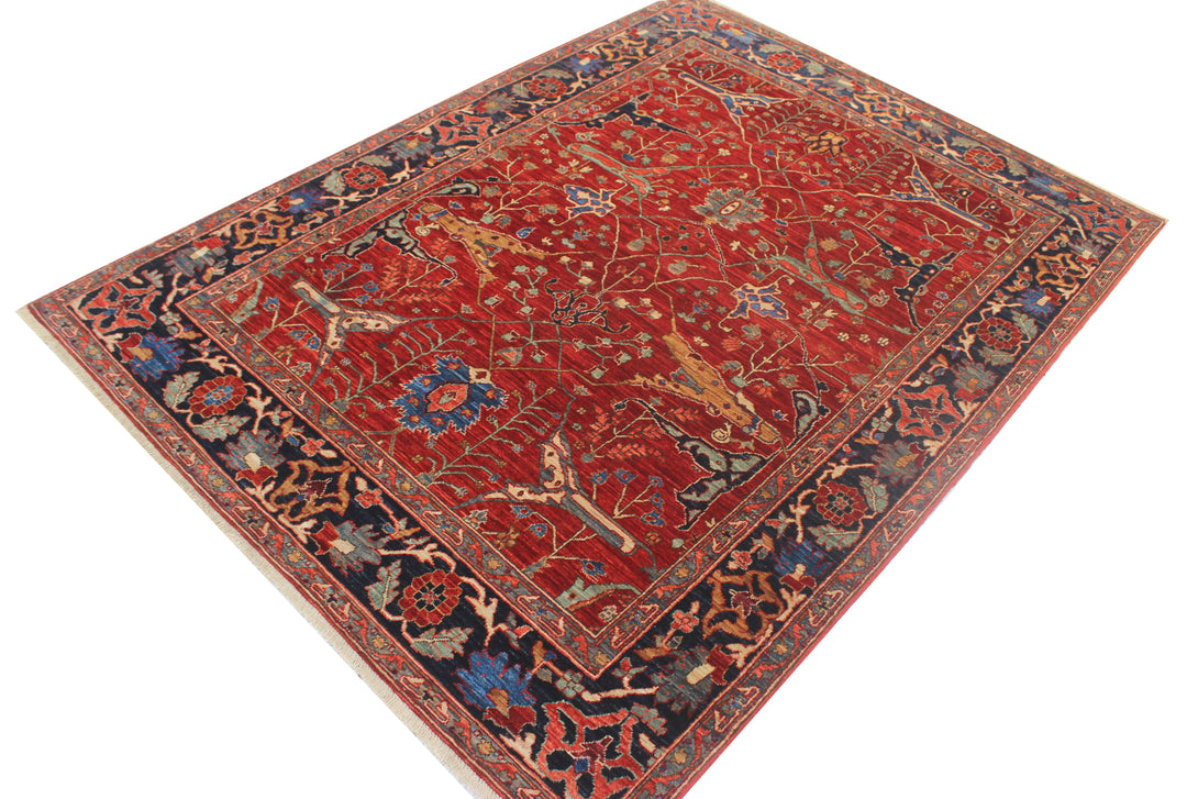 Hand Knotted Afghani Aryana Area Rug > Design# CCFOR231120 > Size: 5'-0" x 6'-8"