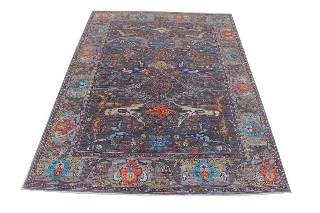 Hand Knotted Afghani Aryana Area Rug > Design# CCFOR231122 > Size: 4'-11" x 6'-8"