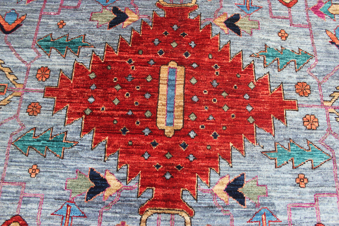 Hand Knotted Afghani Aryana Area Rug > Design# CCFOR231127 > Size: 8'-10" x 11'-7"