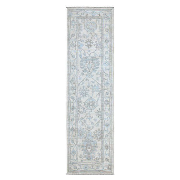 Hand Knotted Turkish Oushak Runner > Design# CCRAC23001 > Size: 2'-7" x 9'-8"