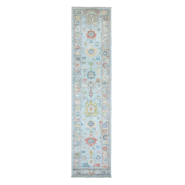 Hand Knotted Turkish Oushak Runner > Design# CCRAC23003 > Size: 2'-9" x 11'-11"