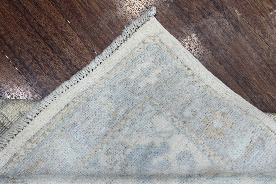 Hand Knotted Afghani Oushak Runner > Design# CCRAC23005 > Size: 2'-1" x 9'-8"