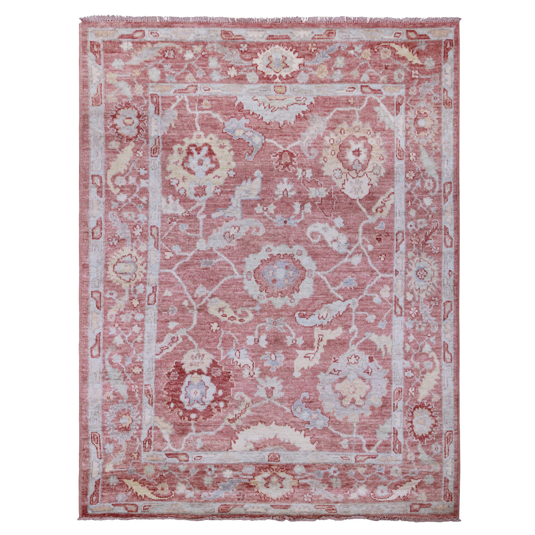 Hand Knotted Afghani Oushak Area Rug > Design# CCRAC23008 > Size: 5'-0" x 6'-7"