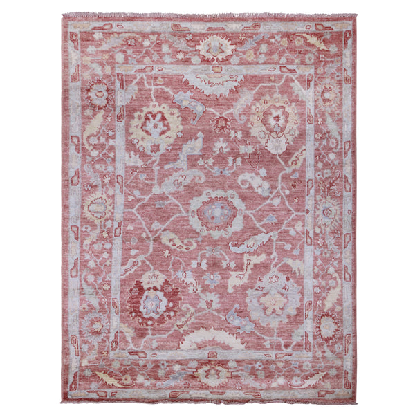 Hand Knotted Turkish Oushak Area Rug > Design# CCRAC23008 > Size: 5'-0" x 6'-7"