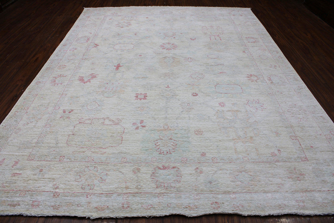 Hand Knotted Afghani Oushak Area Rug > Design# CCRAC23011 > Size: 8'-1" x 11'-11"
