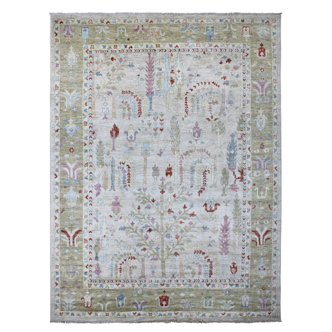Hand Knotted Afghani Oushak Area Rug > Design# CCRAC23012 > Size: 8'-1" x 11'-9"