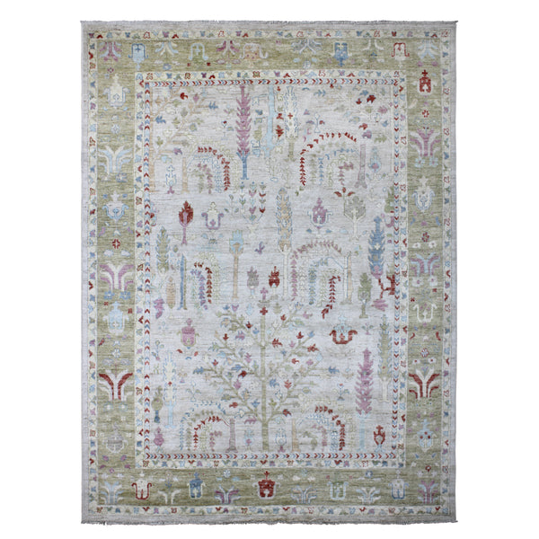 Hand Knotted Turkish Oushak Area Rug > Design# CCRAC23012 > Size: 8'-1" x 11'-9"