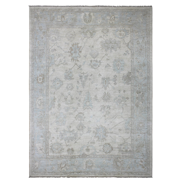 Hand Knotted Turkish Oushak Area Rug > Design# CCRAC23017 > Size: 8'-11" x 12'-2"