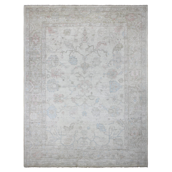 Hand Knotted Turkish Oushak Area Rug > Design# CCRAC23018 > Size: 9'-1" x 12'-0"