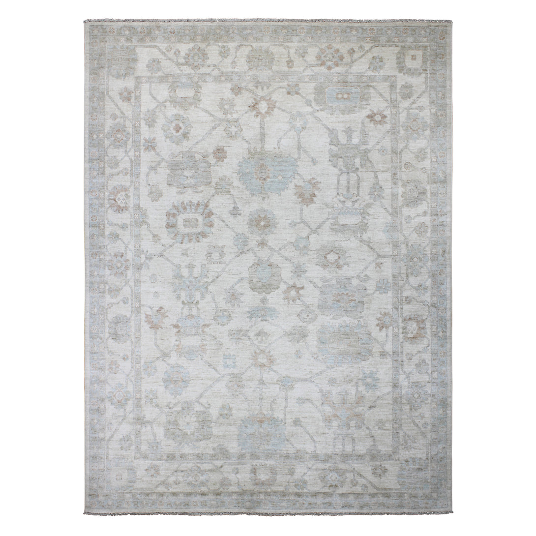 Hand Knotted Afghani Oushak Area Rug > Design# CCRAC23020 > Size: 8'-1" x 11'-9"