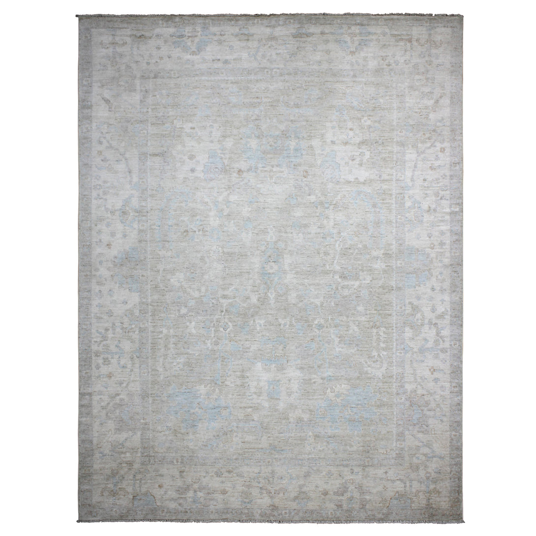 Hand Knotted Afghani Oushak Area Rug > Design# CCRAC23022 > Size: 10'-1" x 13'-4"