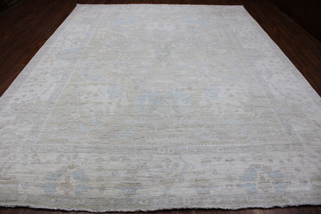 Hand Knotted Afghani Oushak Area Rug > Design# CCRAC23022 > Size: 10'-1" x 13'-4"