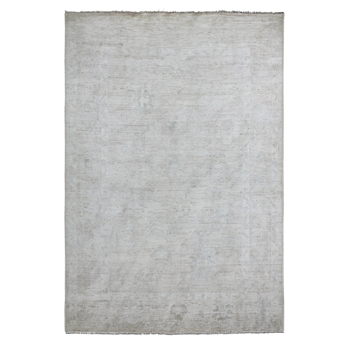 Hand Knotted Afghani Oushak Area Rug > Design# CCRAC23026 > Size: 5'-11" x 8'-8"