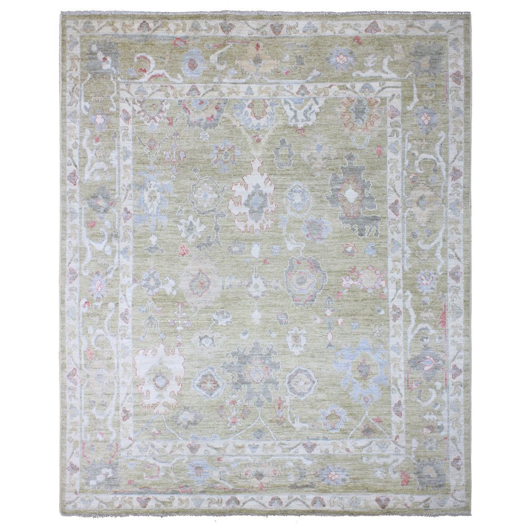 Hand Knotted Afghani Oushak Area Rug > Design# CCRAC23032 > Size: 8'-2" x 10'-0"