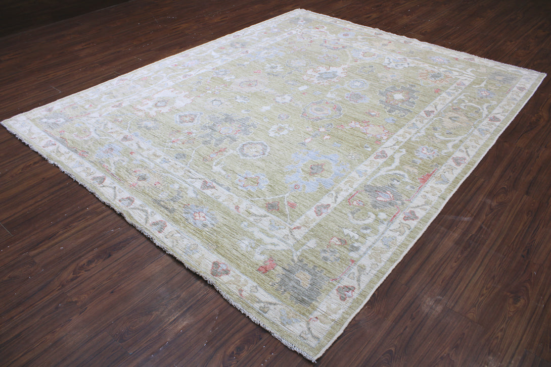 Hand Knotted Afghani Oushak Area Rug > Design# CCRAC23032 > Size: 8'-2" x 10'-0"