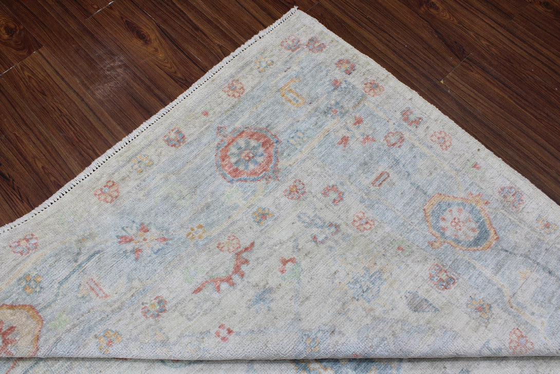Hand Knotted Afghani Oushak Area Rug > Design# CCRAC23034 > Size: 8'-1" x 9'-9"