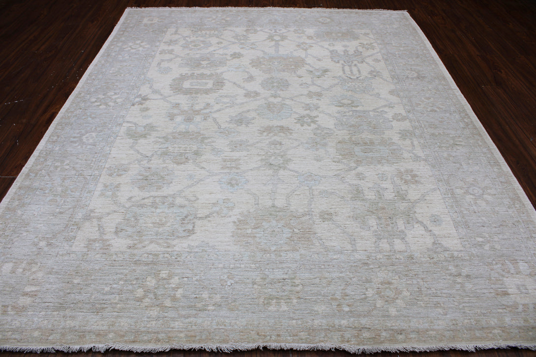 Hand Knotted Turkish Oushak Area Rug > Design# CCRAC23036 > Size: 8'-0" x 9'-11"