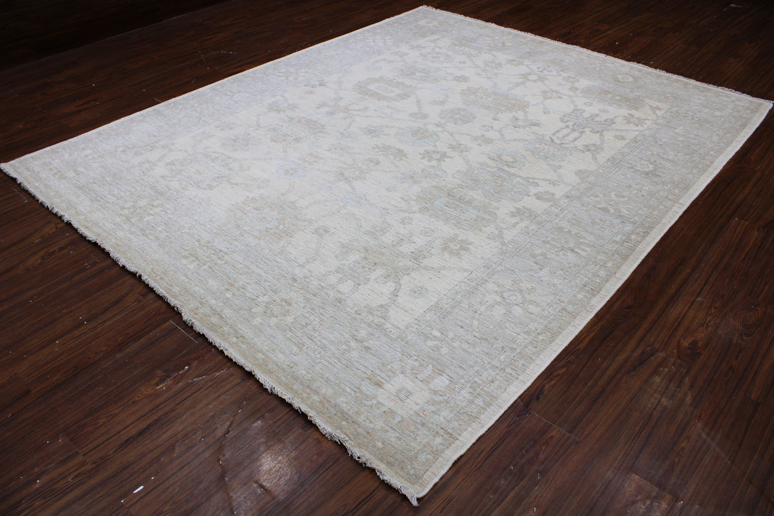 Hand Knotted Afghani Oushak Area Rug > Design# CCRAC23036 > Size: 8'-0" x 9'-11"